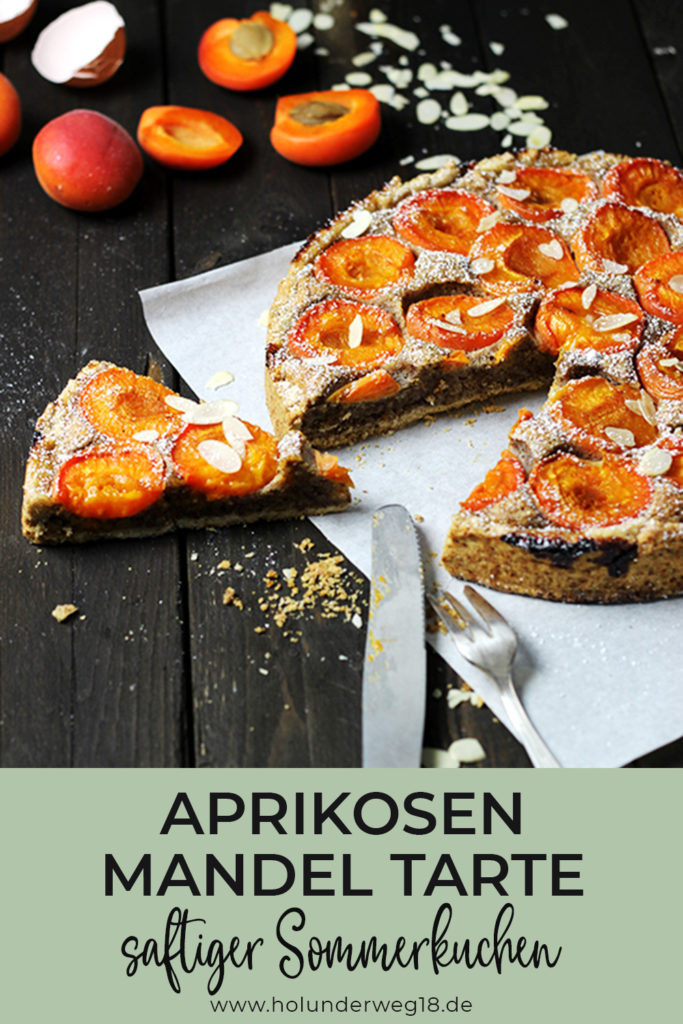 Aprikosen-Mandel-Tarte - Rezept für saftigen Aprikosenkuchen mit Mürbeteig