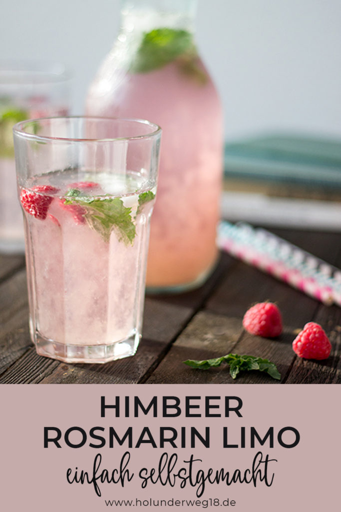 Selbstgemachte Limonade: rezept für Himbeer-Rosmarin-Limo