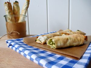Sigara Börek - Spinat-Feta-Röllchen im Filoteig, vegetarisches Rezept