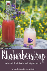 Rhabarbersirup selbstgemacht Rezept - Rhabarbersirup kochen ganz schnell und einfach