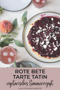 Rote Bete-rezept vegetarisch: Rote Bete Tarte tatin mit Blätterteig und Feta