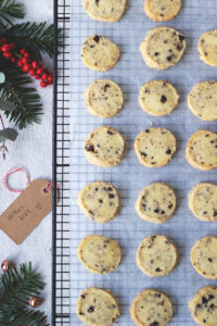 Weihnachtsplätzchen ohne Ausstechen: Cashew-Schoko-Plätzchen